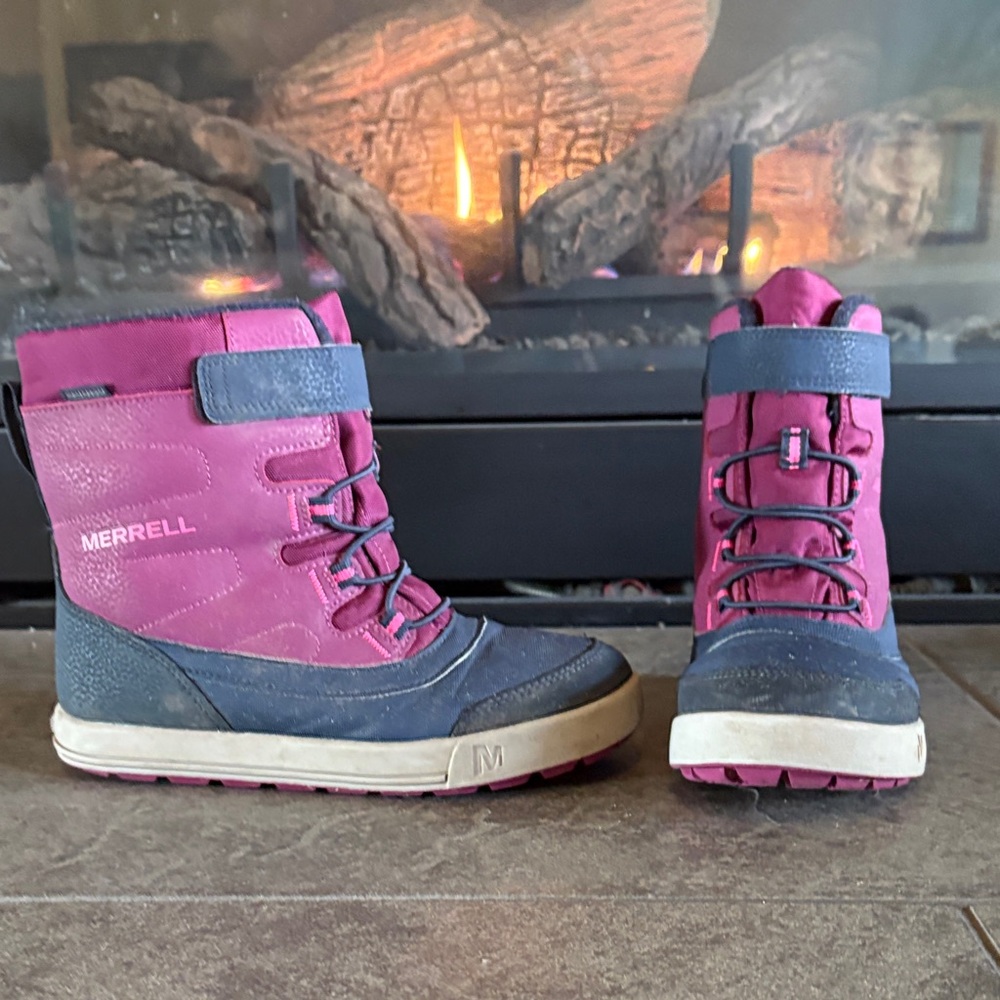 Merrell Kids Pink Snow Boots